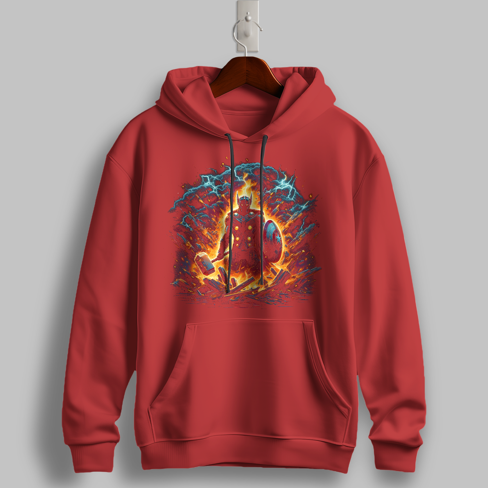 "Celestial Forge" Graphic Hoodie