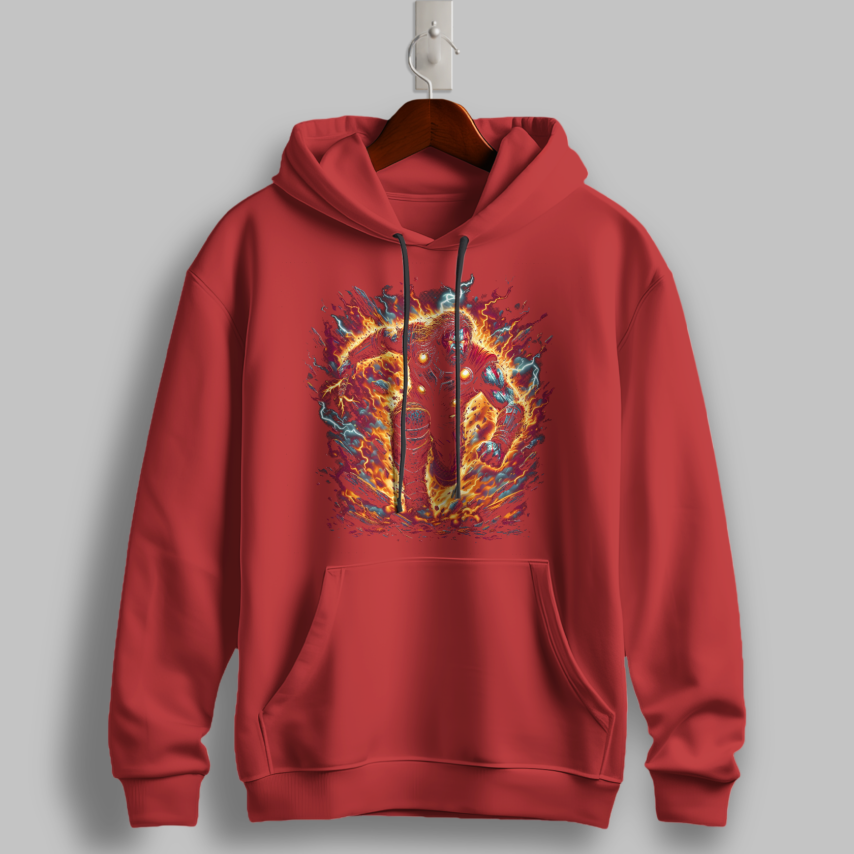 "Blazing Titan" Graphic Hoodie