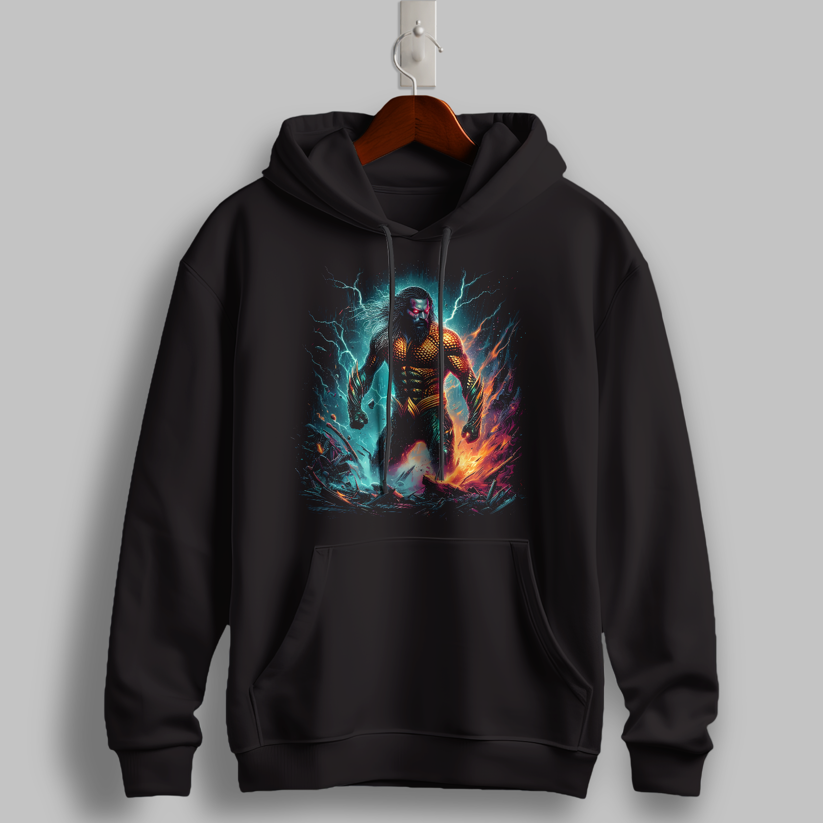 "Abyssal Guardian" Graphic Hoodie