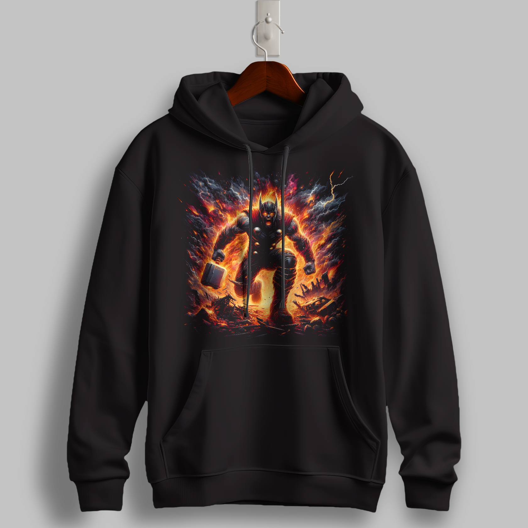 "Infernal Conqueror" Graphic Hoodie