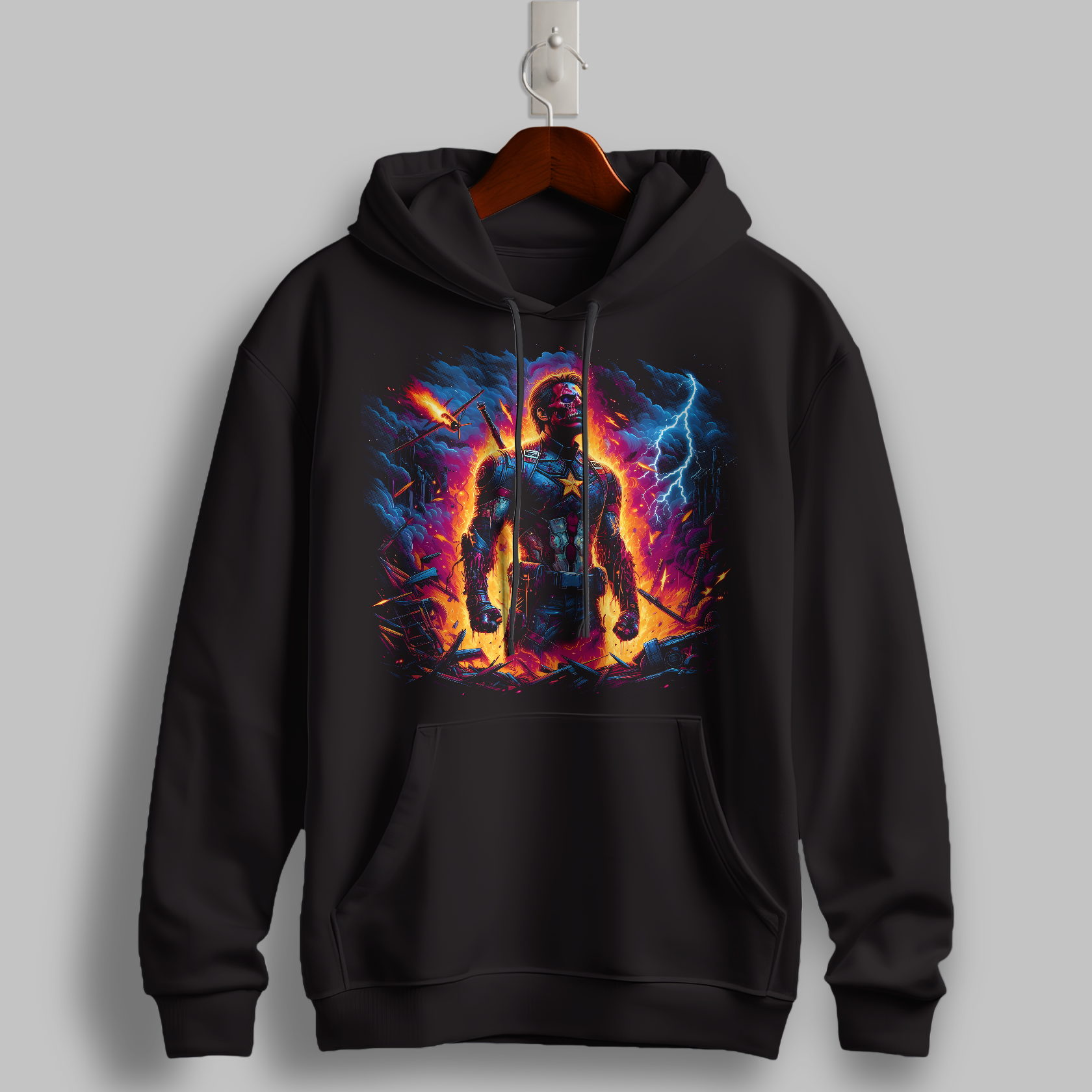 "Cosmic Conqueror" Graphic Hoodie