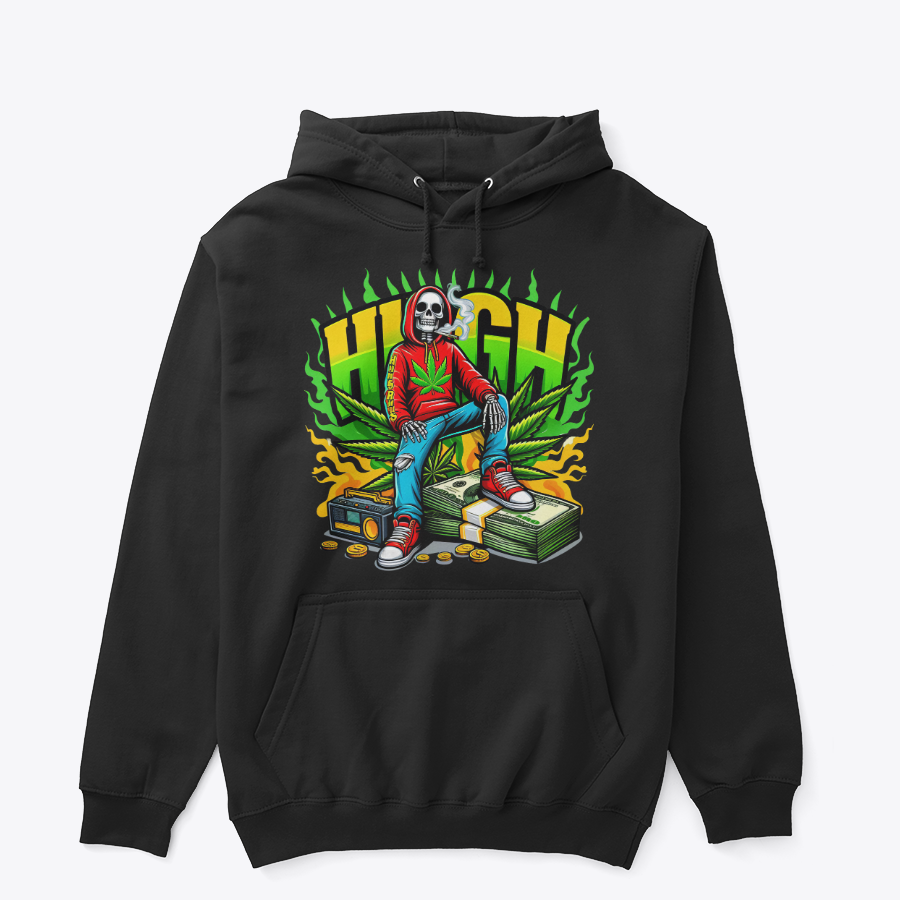 High Life Skull Graphic Hoodie