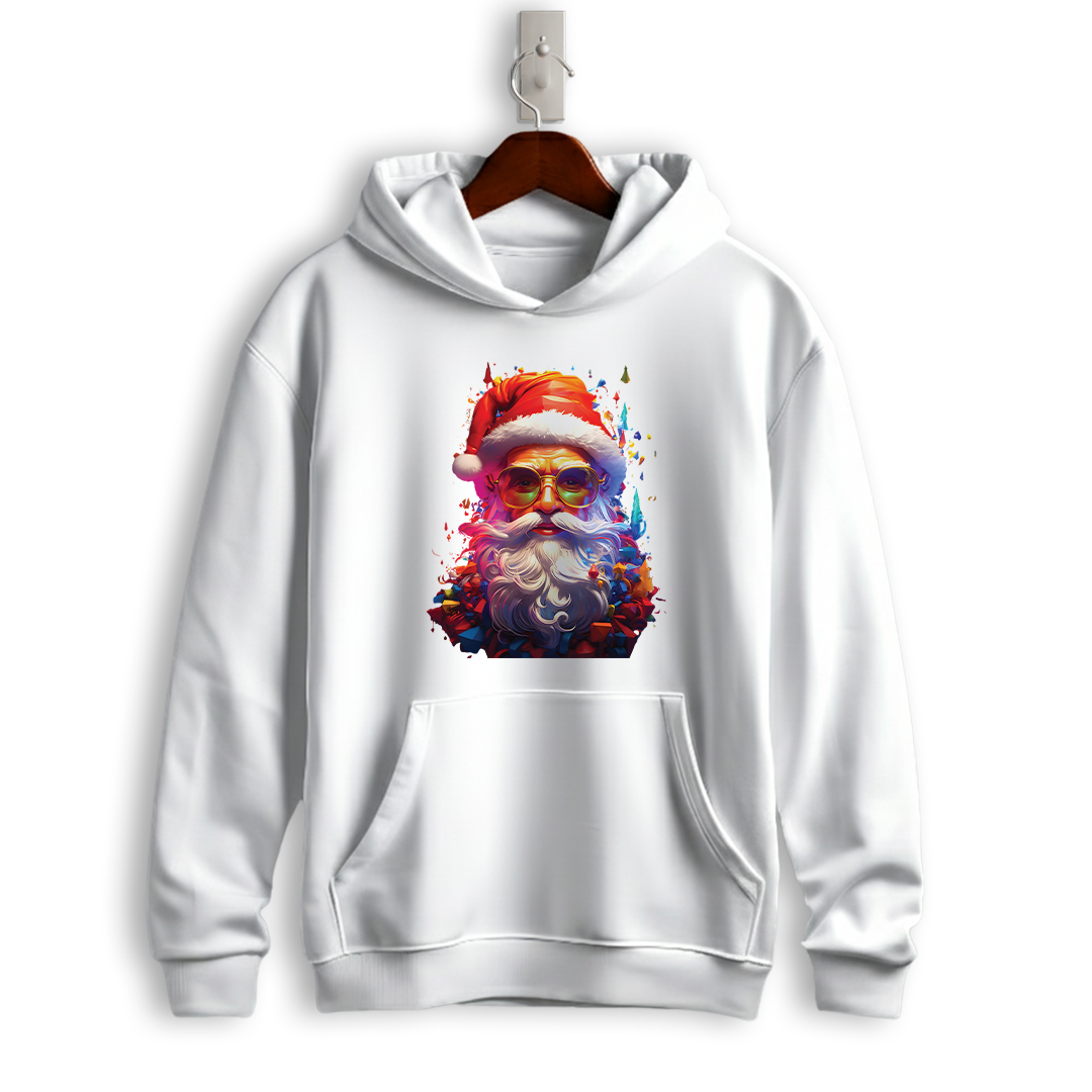 Cool Santa Neon Glow Christmas Hoodie