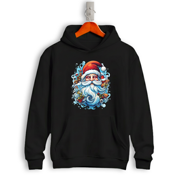 Festive Santa Claus Christmas Hoodie – Cozy Winter Holiday Hoodie