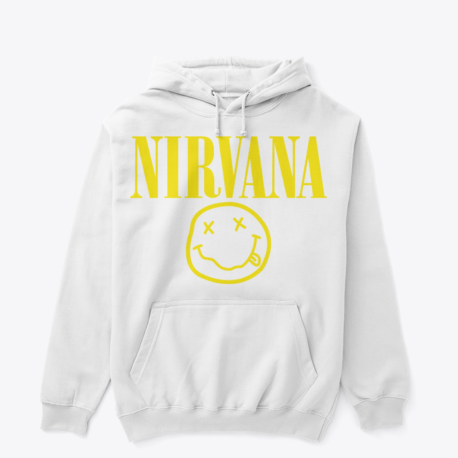 Nirvana Smiley Emoji Hoodie – Premium Unisex Band Merch