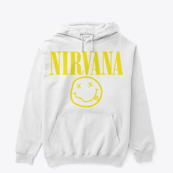 Nirvana Smiley Emoji Hoodie – Premium Unisex Band Merch