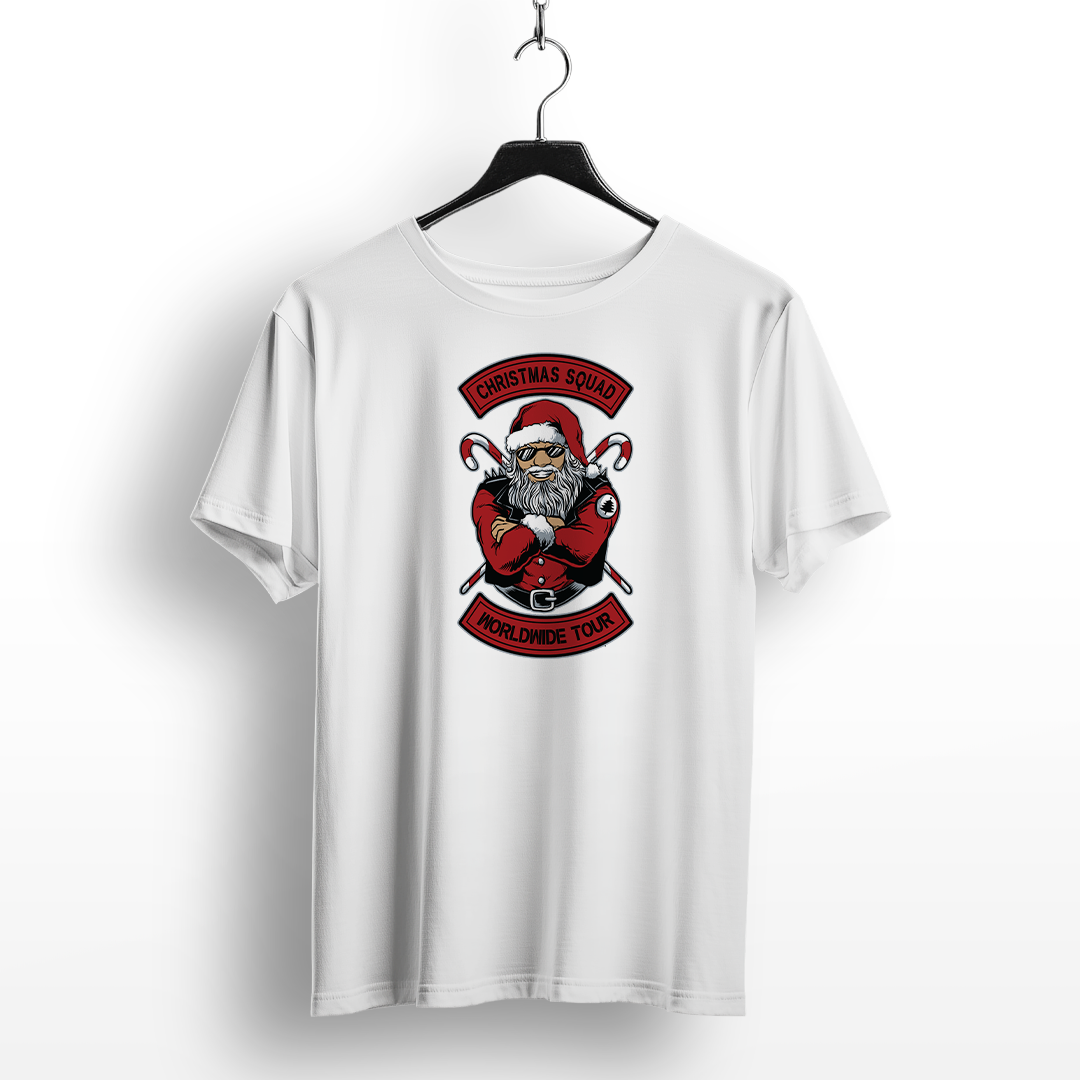 Santa Biker Club Christmas T-Shirt