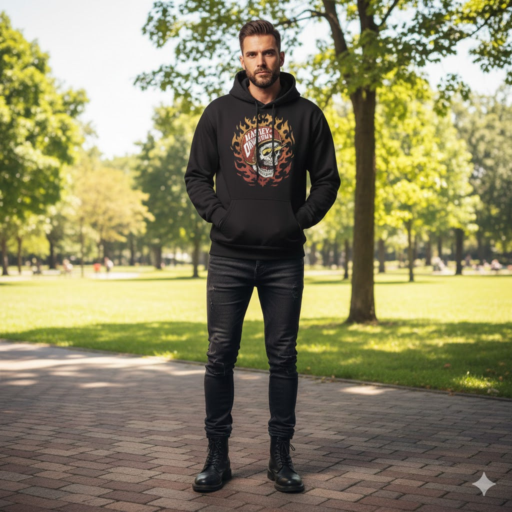 Davidson Skull Hoodie