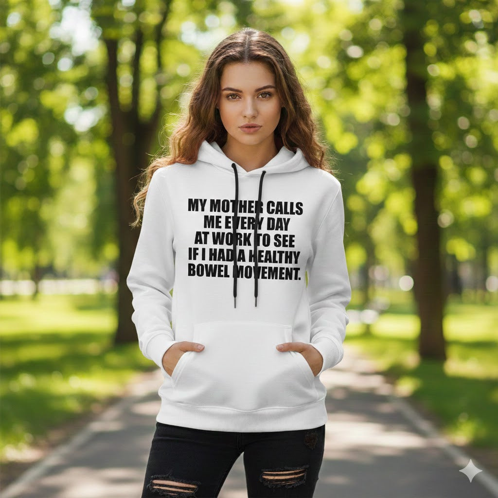 "Healthy Check" Black Hoodie