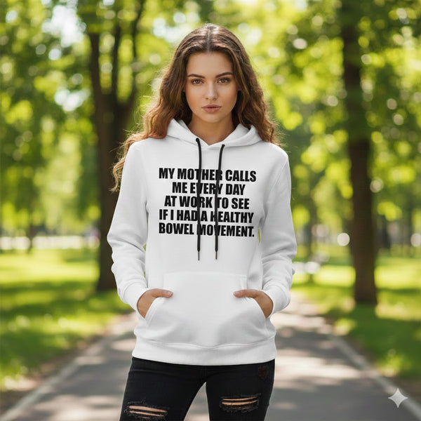 "Healthy Check" Black Hoodie