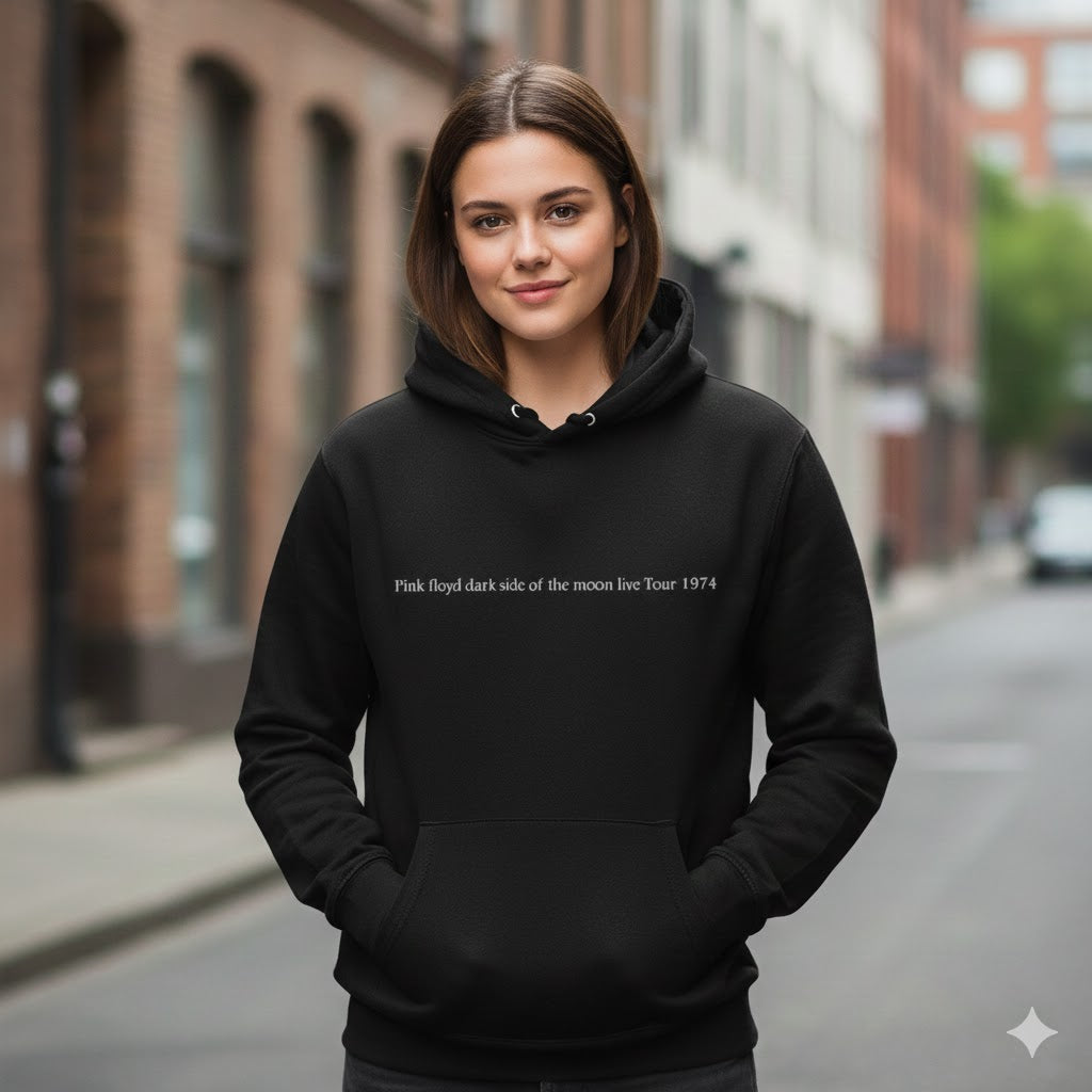 Pink Floyd Dark Side of the Moon Live Tour 1974 Printed Hoodie