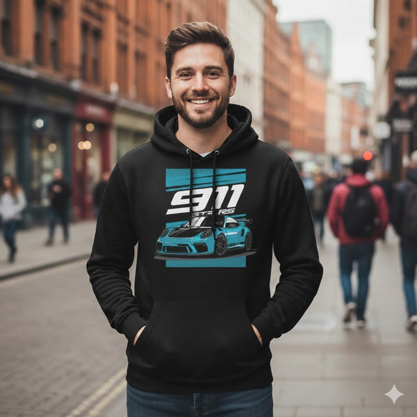 Porsche 911 GT3 RS Racing Black Hoodie