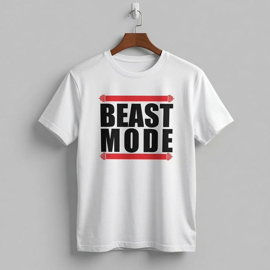 "Beast Mode" Barbell Fitness Graphic Tee