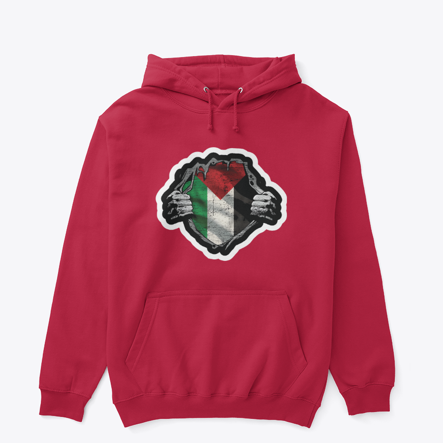 The Core Within: Distressed Heritage Flag Graphic Hoodie