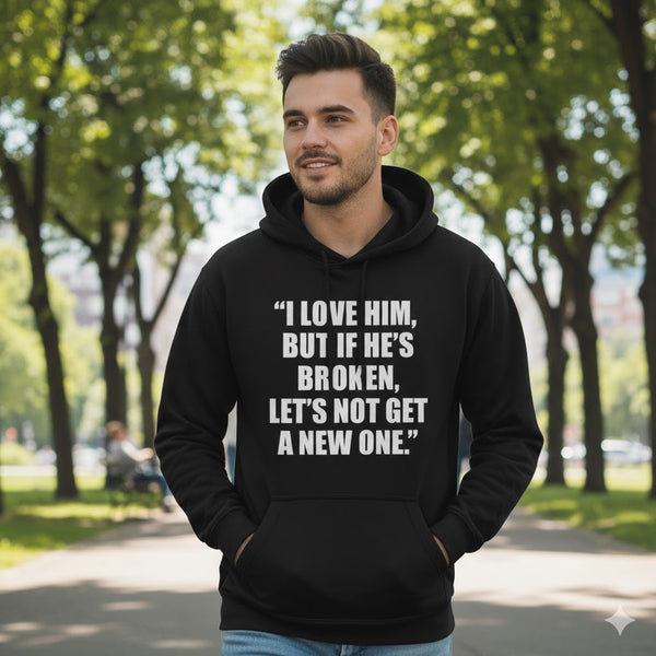 Bold Statement Text Hoodie