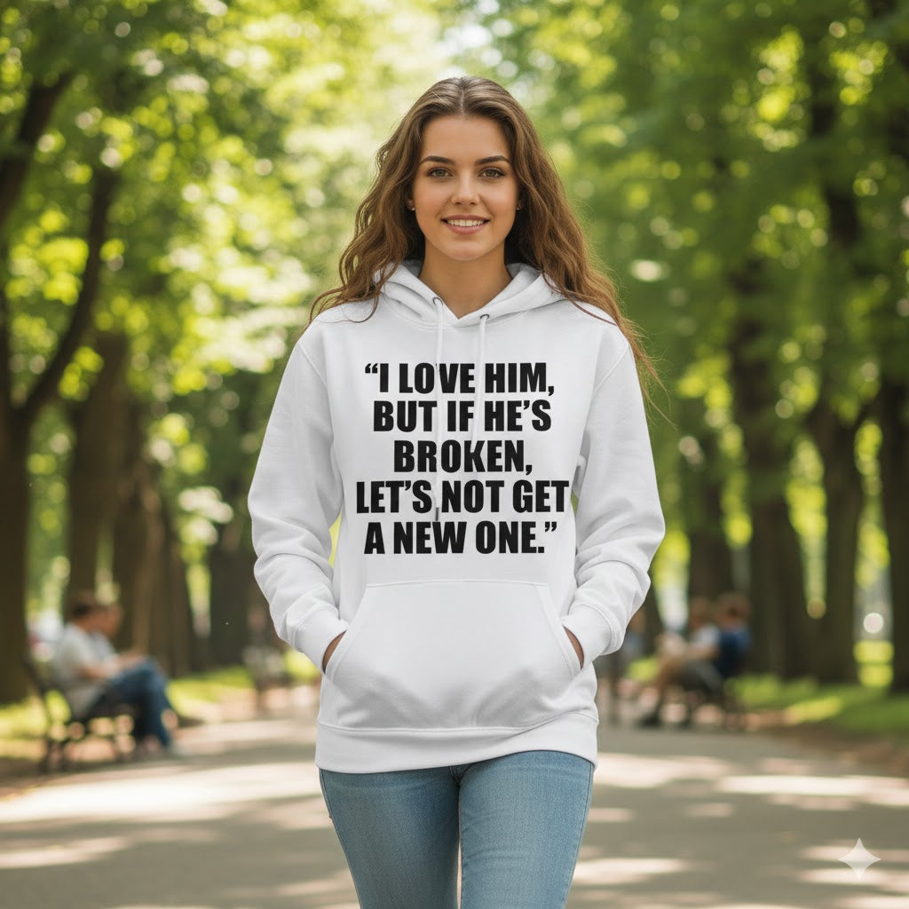 Bold Statement Text Hoodie