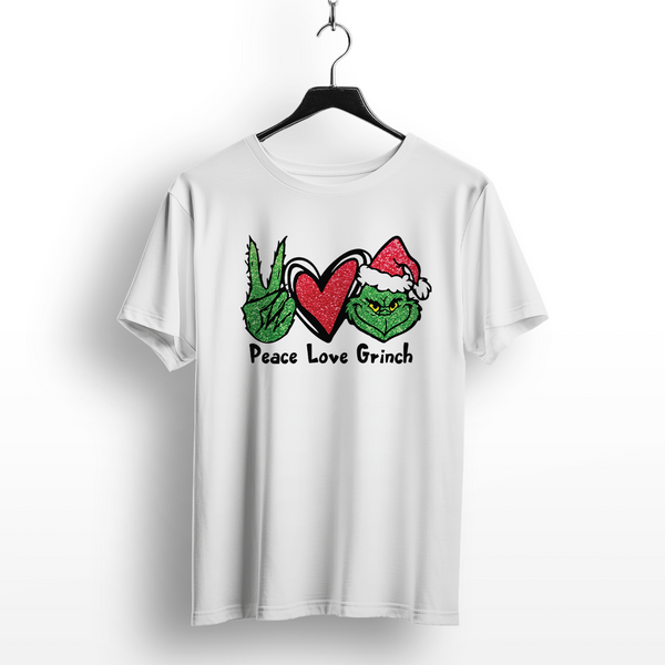 : Peace Love Grinch Christmas T-Shirt