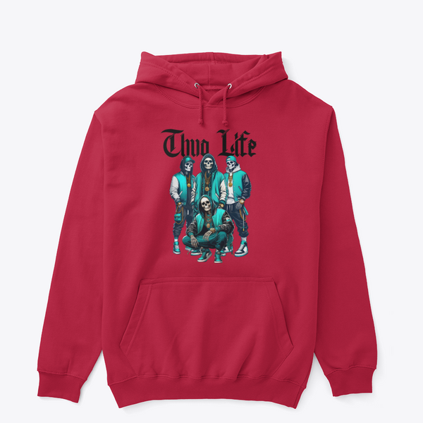 Thug Life Skeleton Crew Graphic Hoodie