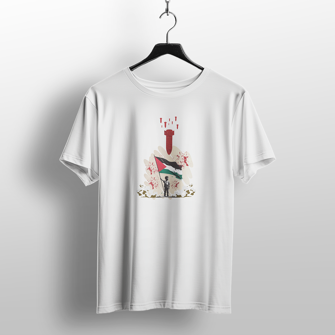 Palestinian Flag Amidst Conflict T-Shirt