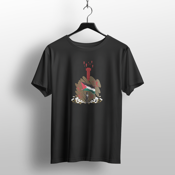 Palestinian Flag Amidst Conflict T-Shirt
