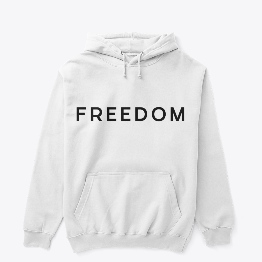 Freedom Modernist Typographic Hoodie