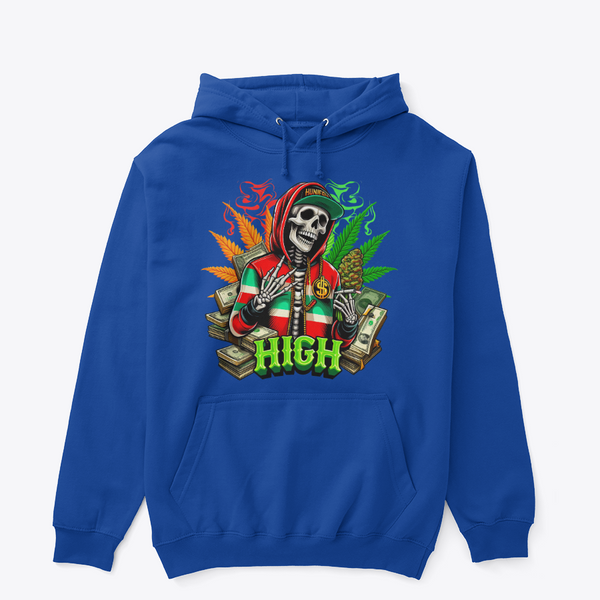 High Life Skull Graphic Hoodie – Premium Unisex Streetwear