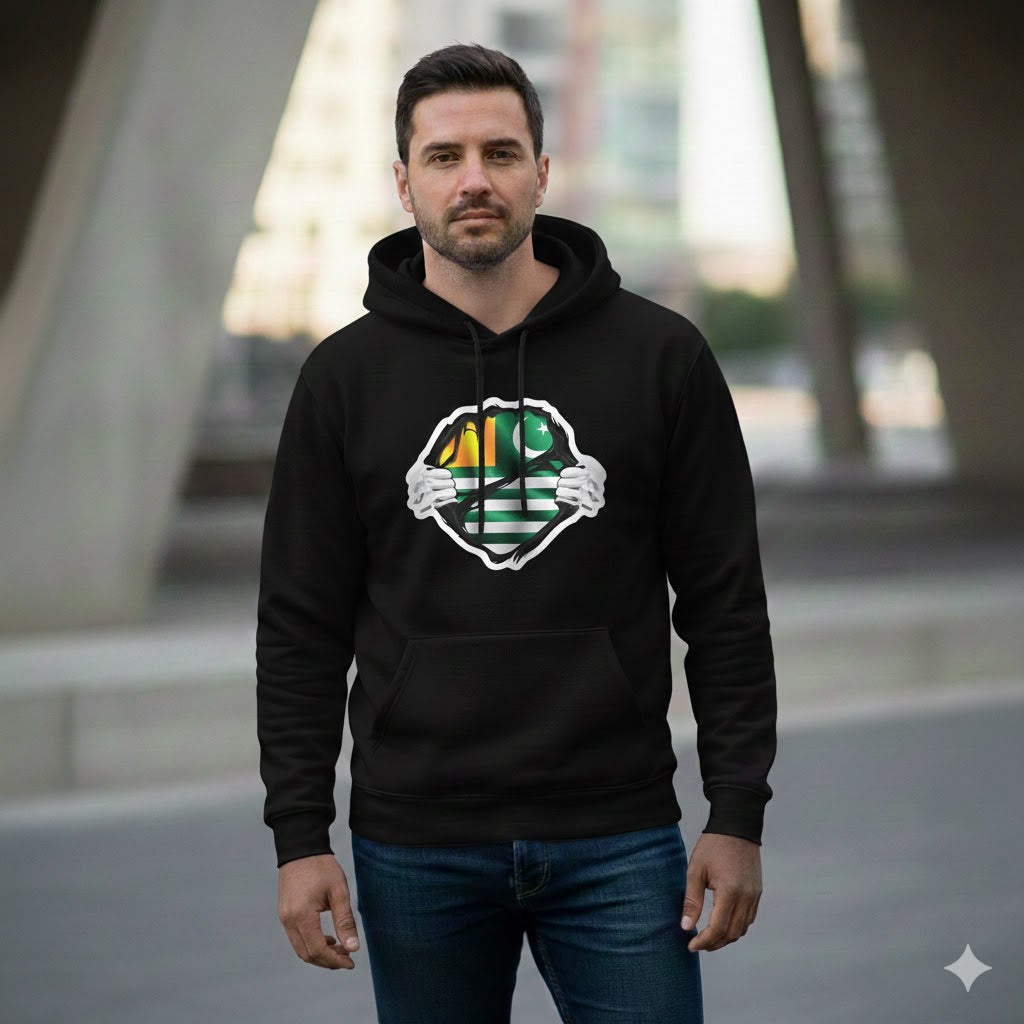 Azad Jammu and Kashmir Flag Hoodie