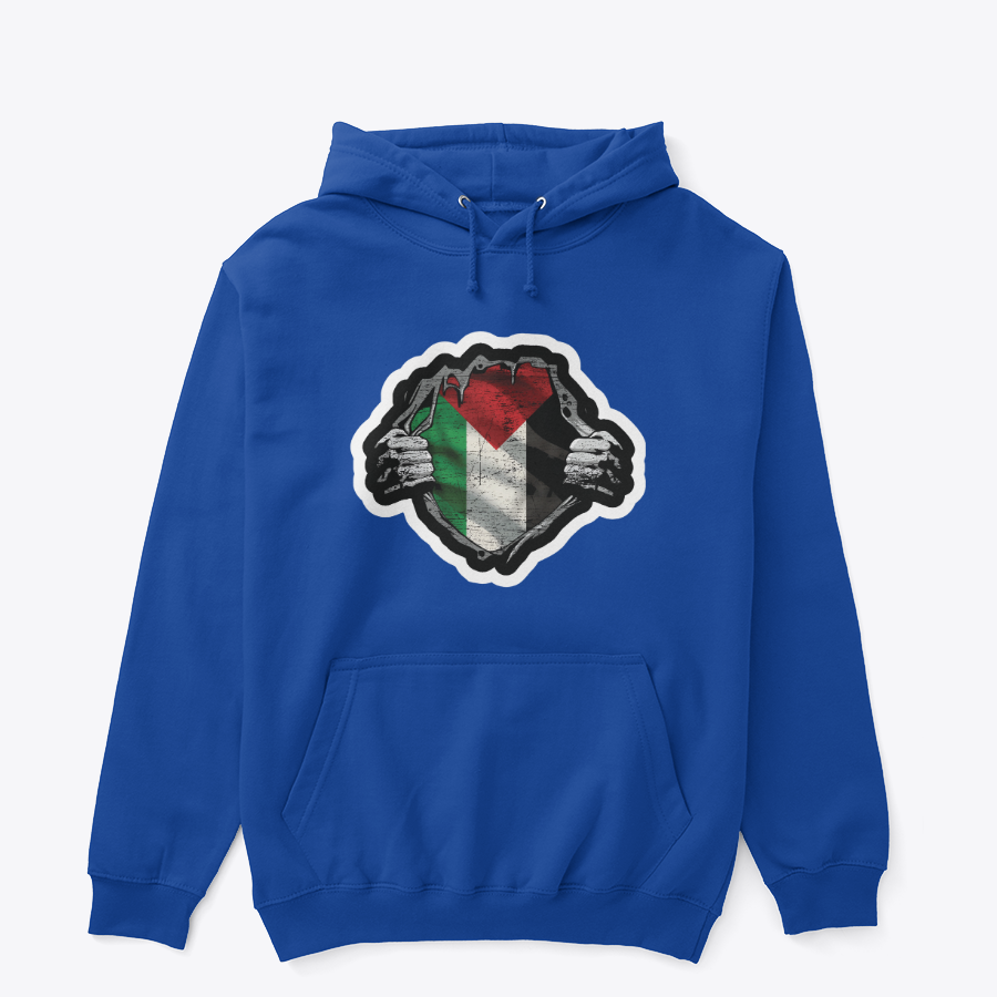 The Core Within: Distressed Heritage Flag Graphic Hoodie