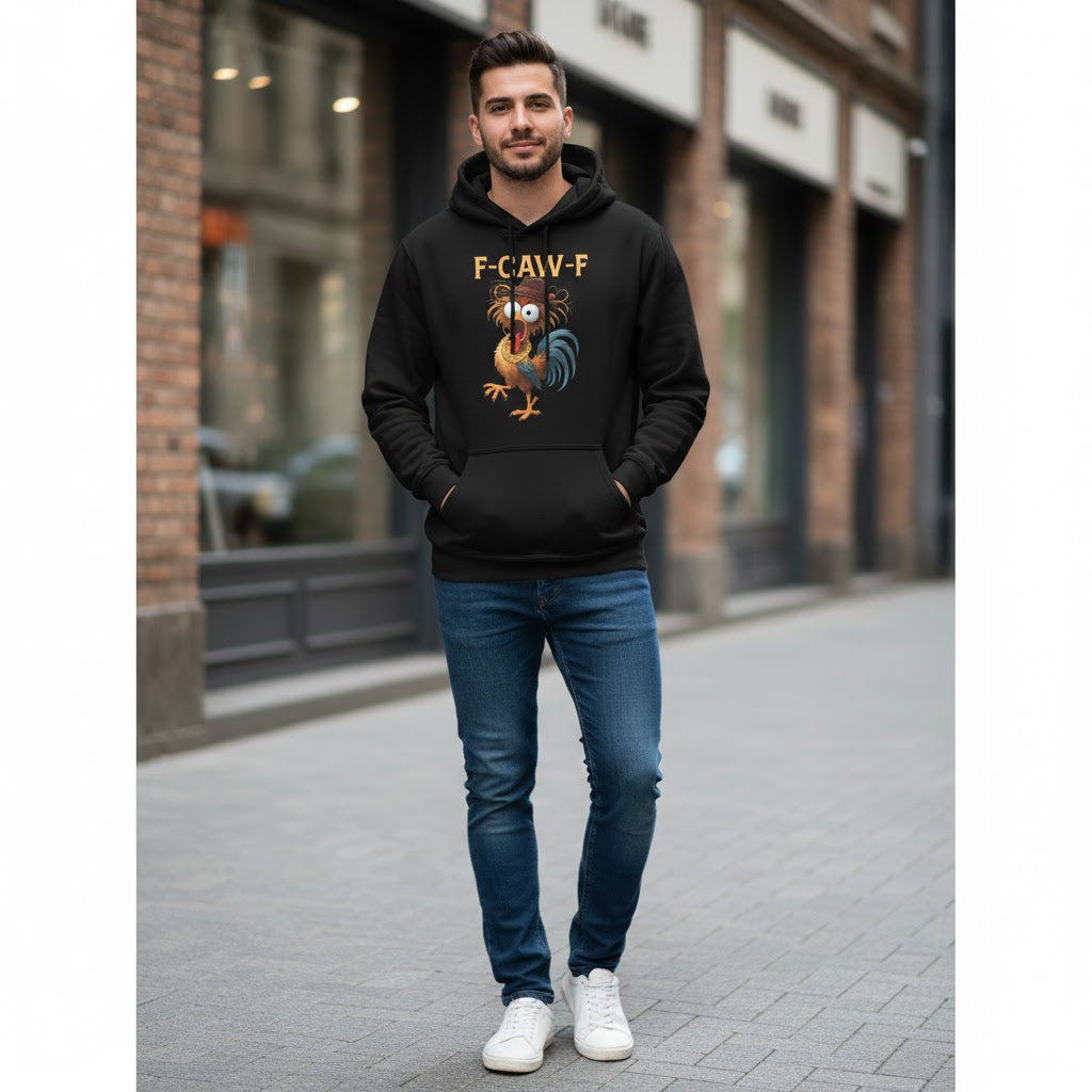 Funny Cowboy Rooster  Hoodie – Cartoon Humor