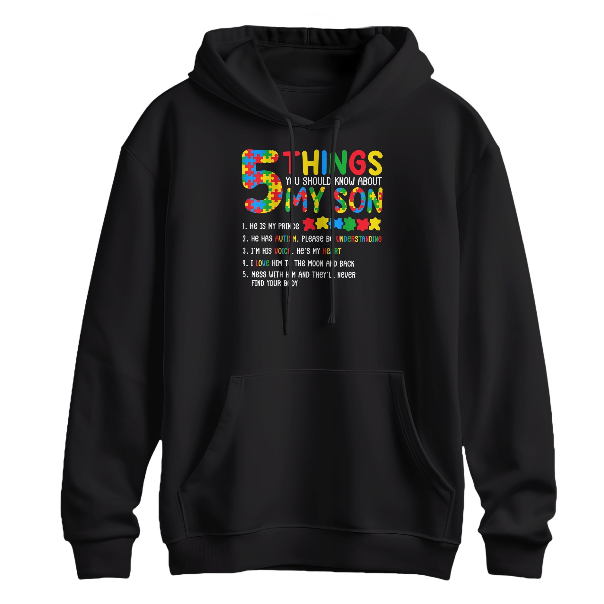 My Son My Prince Autism Awareness Graphic Hoodie
