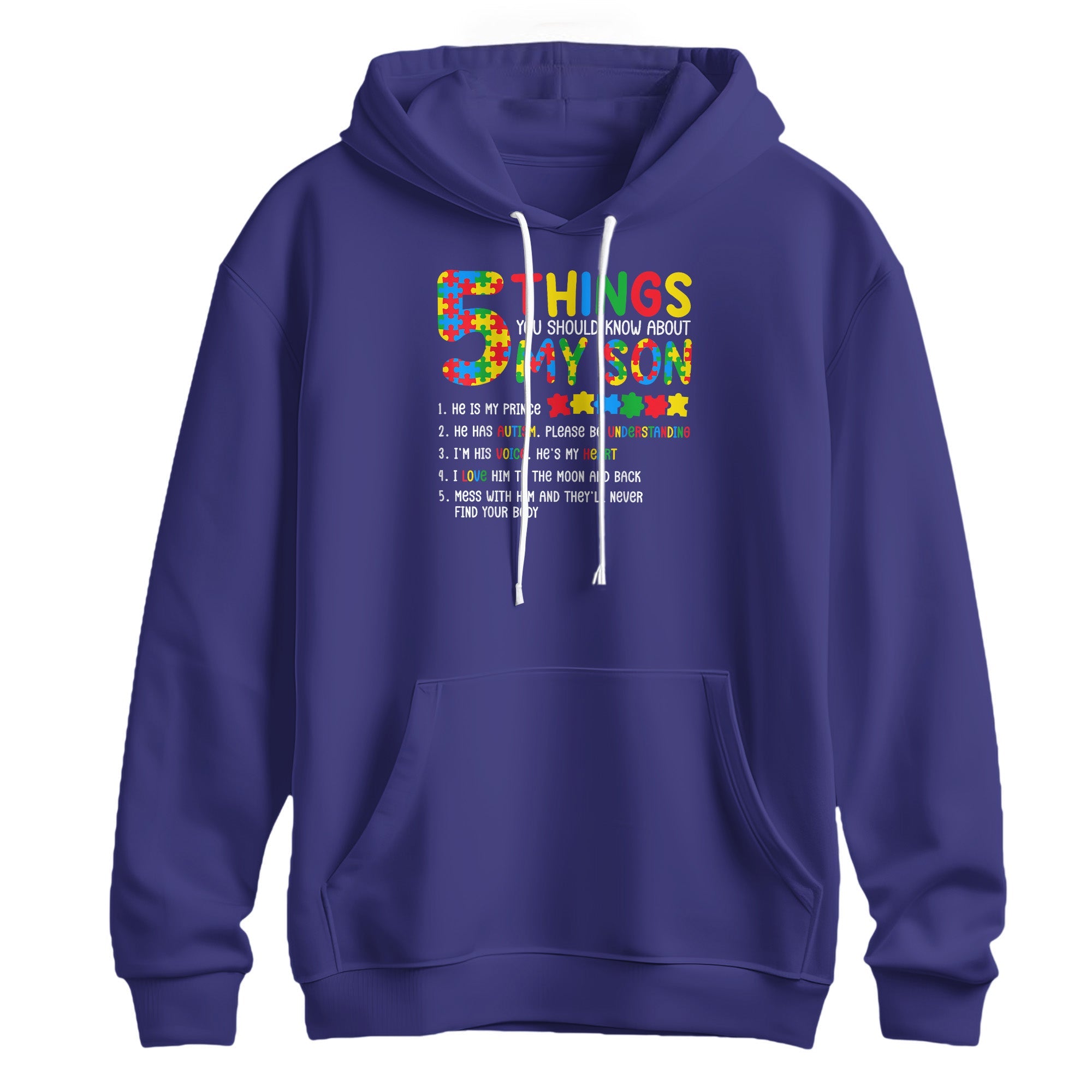 My Son My Prince Autism Awareness Graphic Hoodie