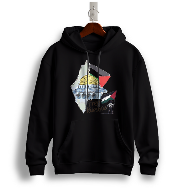 Palestine Map Dome of the Rock Hoodie