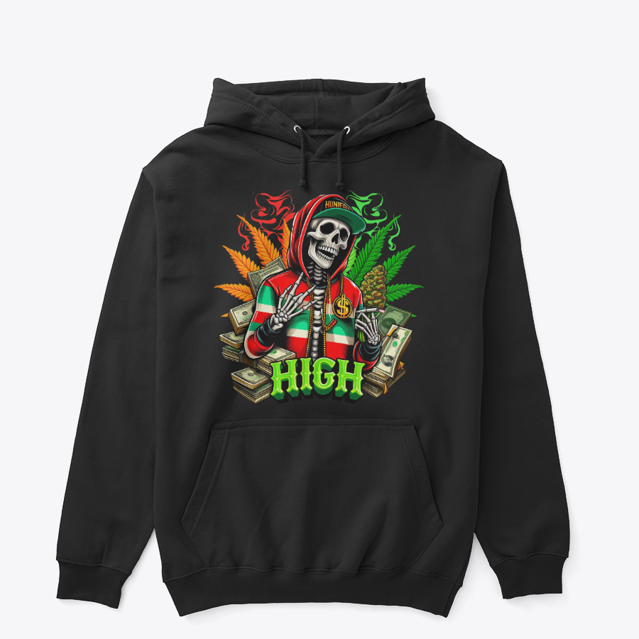 High Life Skull Graphic Hoodie – Premium Unisex Streetwear