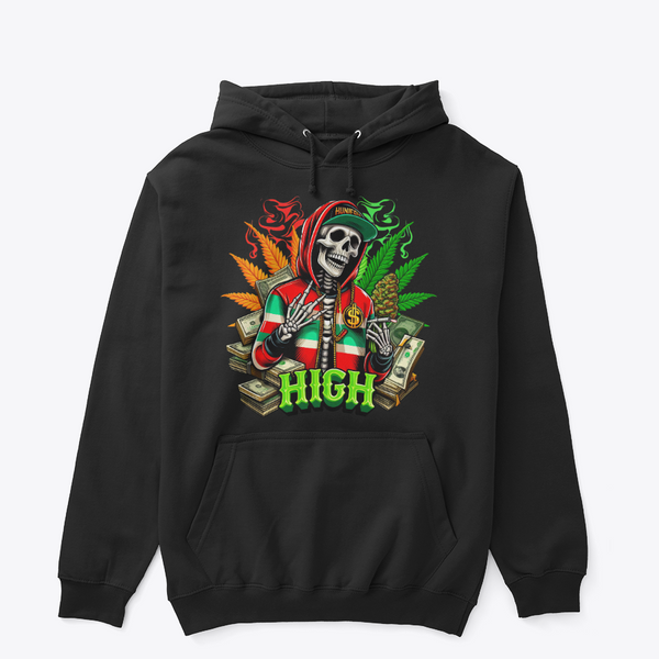 High Life Skull Graphic Hoodie – Premium Unisex Streetwear