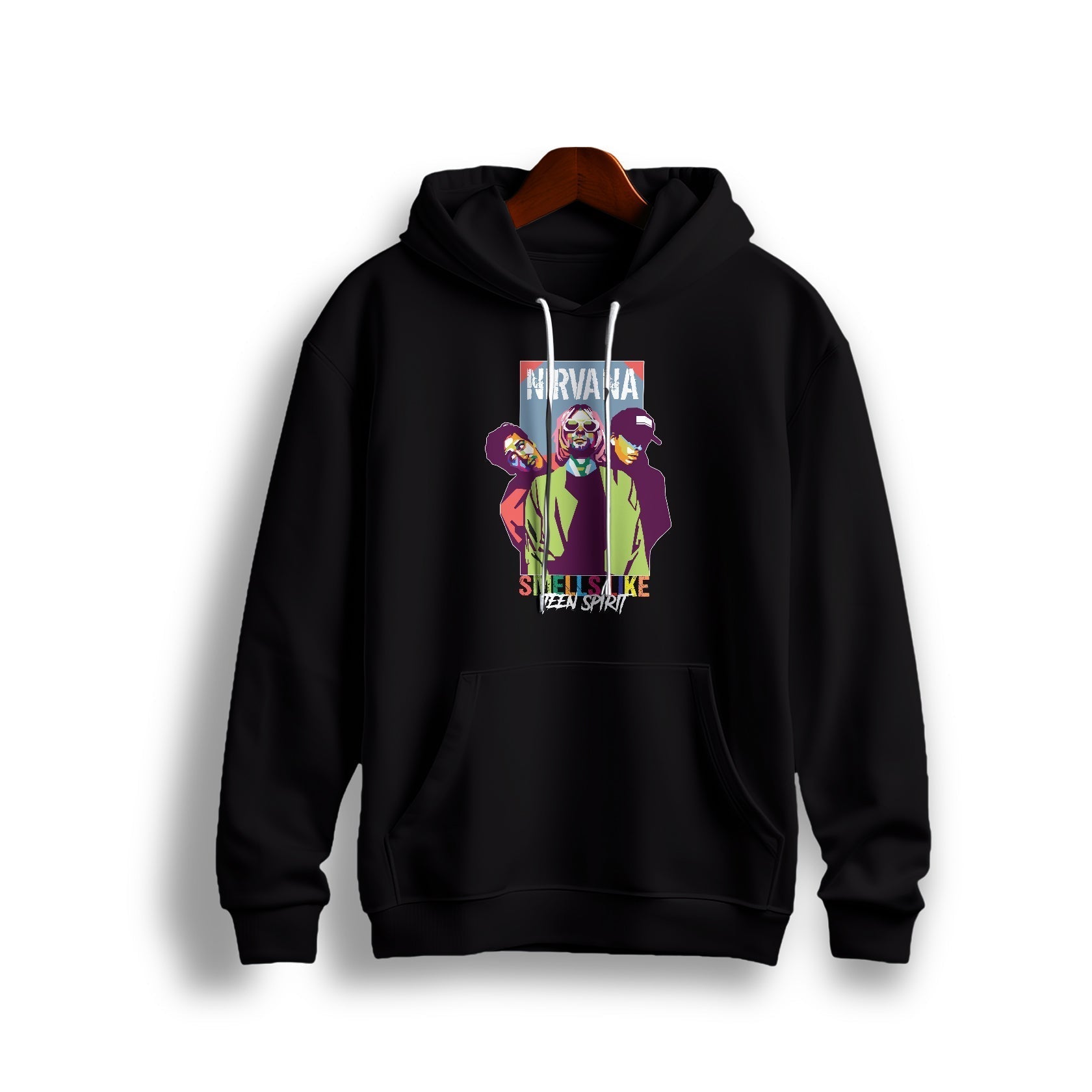 Spirit Pop Art Black Hoodie