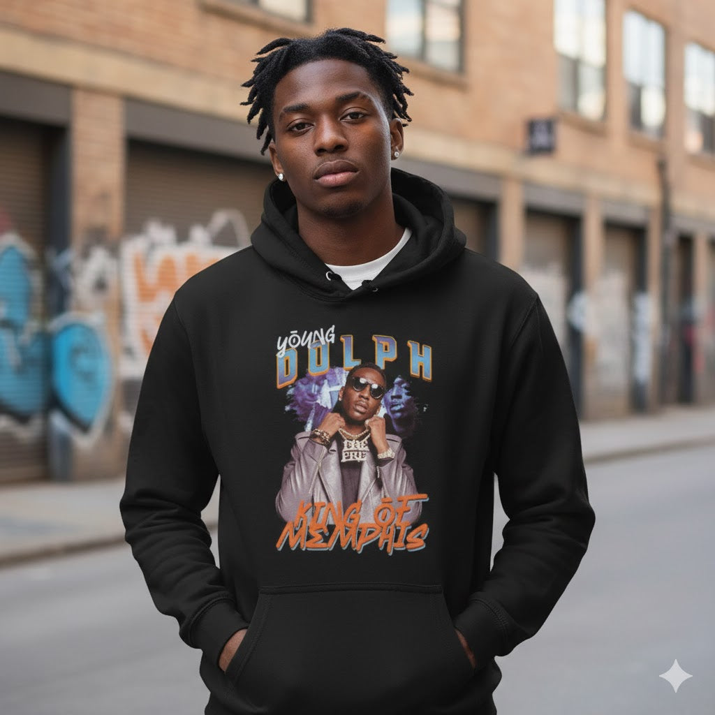 Young Dolph King of Memphis Tribute Hoodie