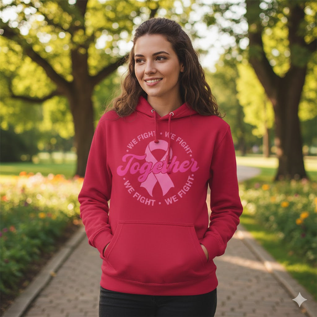 Together We Fight Breast Cancer Awareness Hoodie