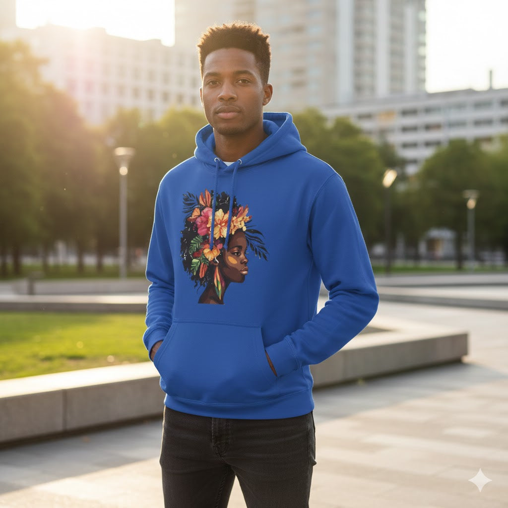Radiant Bloom Graphic Hoodie