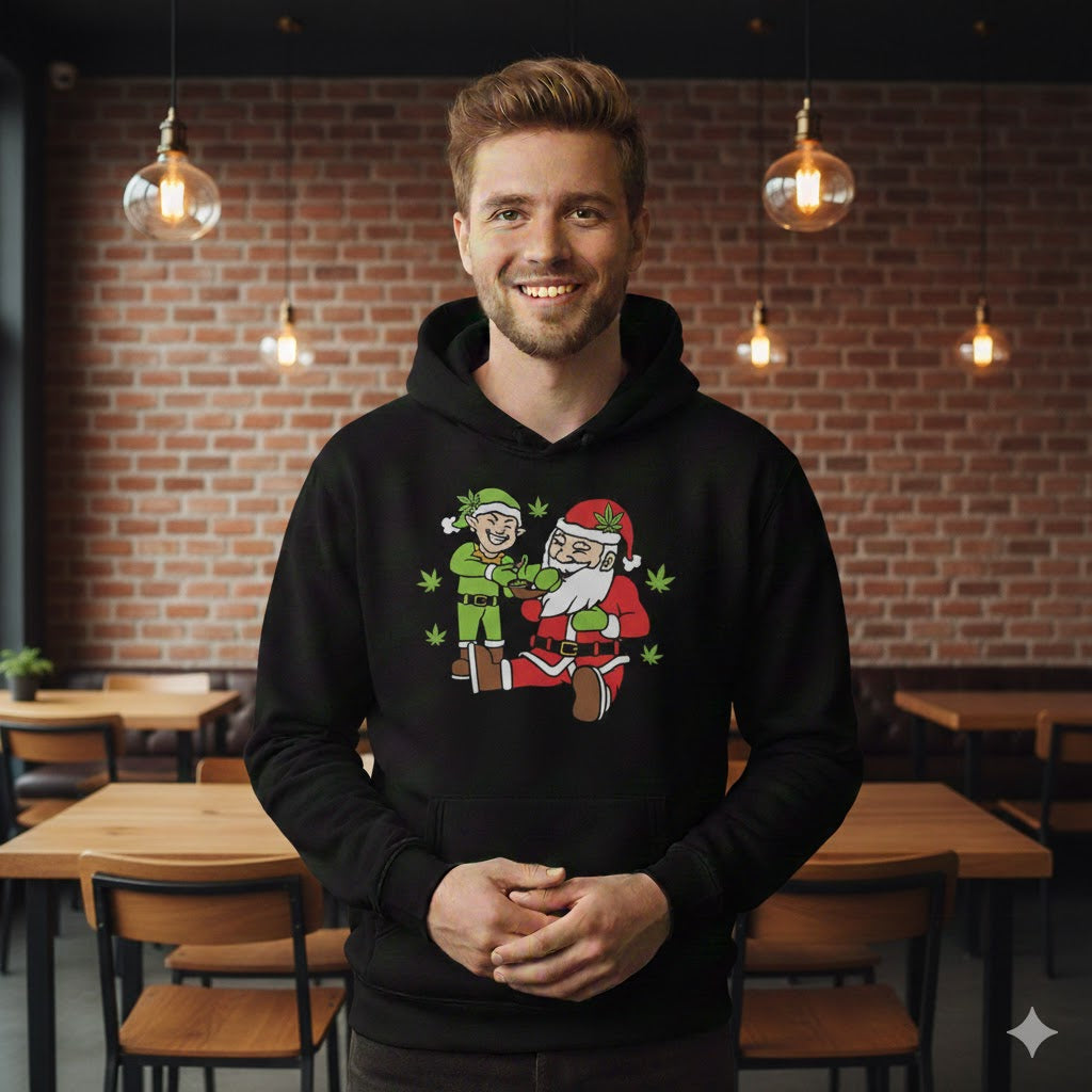 Blue Santa Hoodie - Festive & Cozy for the Holiday Season