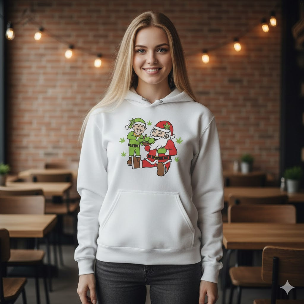 Blue Santa Hoodie - Festive & Cozy for the Holiday Season