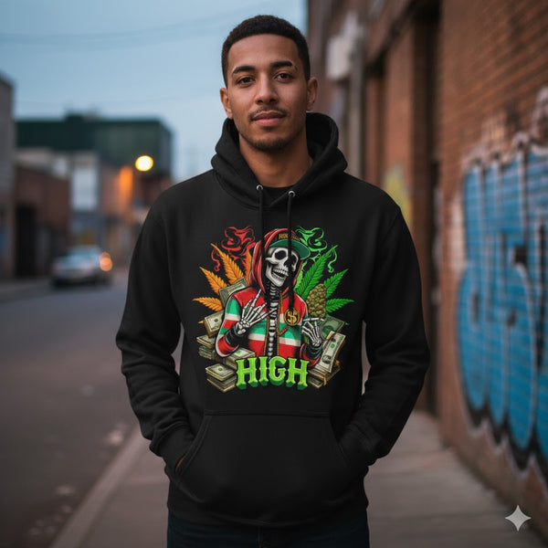 High Life Skull Graphic Hoodie – Premium Unisex Streetwear