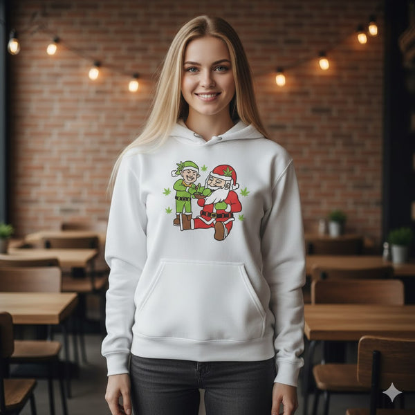 Blue Santa Hoodie - Festive & Cozy for the Holiday Season