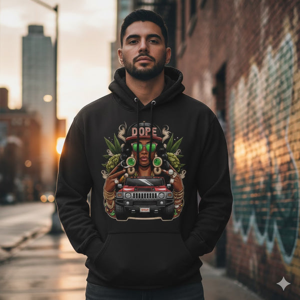 DOPE Street Queen Graphic Hoodie – Premium Unisex Hoodie