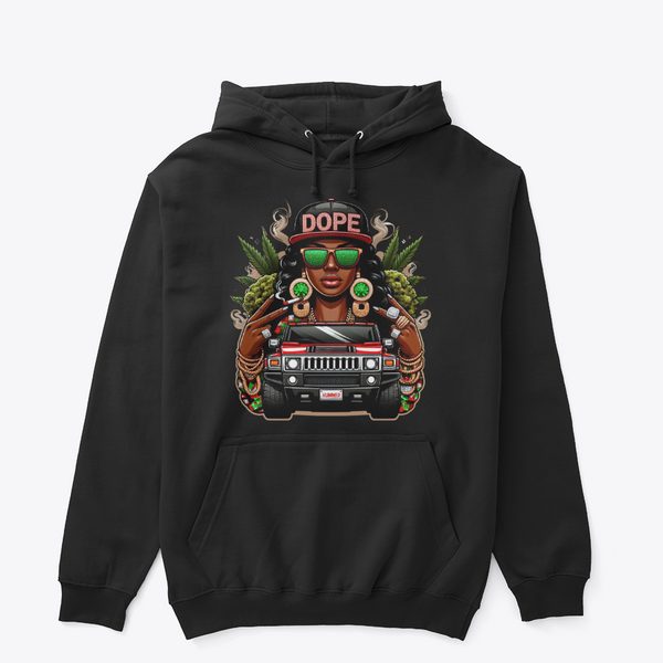 DOPE Street Queen Graphic Hoodie – Premium Unisex Hoodie