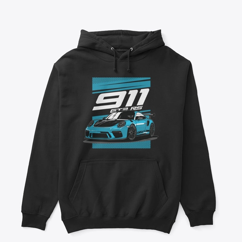Porsche 911 GT3 RS Racing Black Hoodie