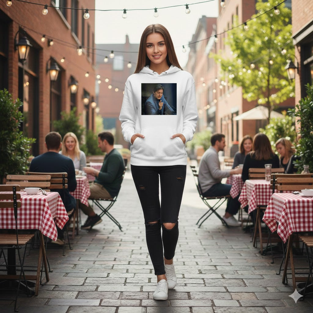Imran Khan The Fighter Portrait Hoodie