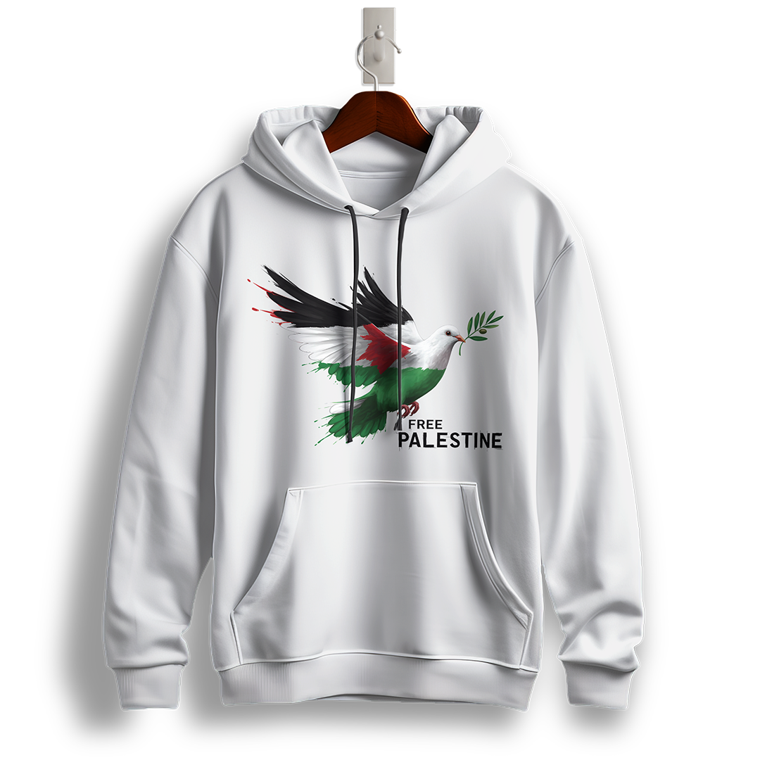 Free Palestine Dove of Peace Hoodie