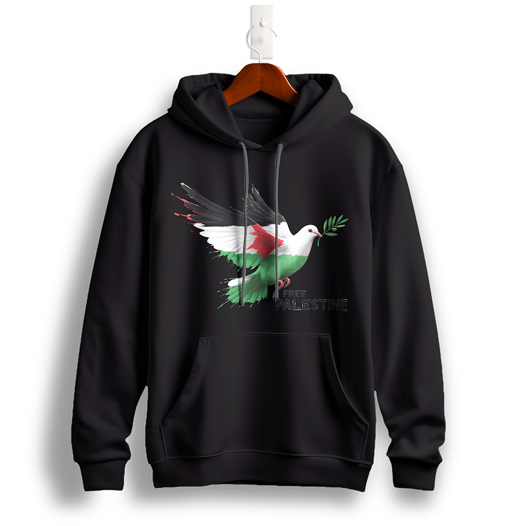 Free Palestine Dove of Peace Hoodie