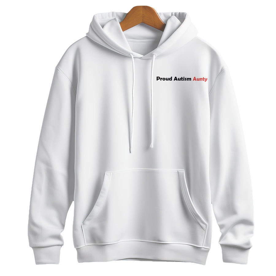 Proud Autism Aunty Pullover Hoodie –  "My Nephew Doesn't Need Fixing" Advocacy Sweatshirt