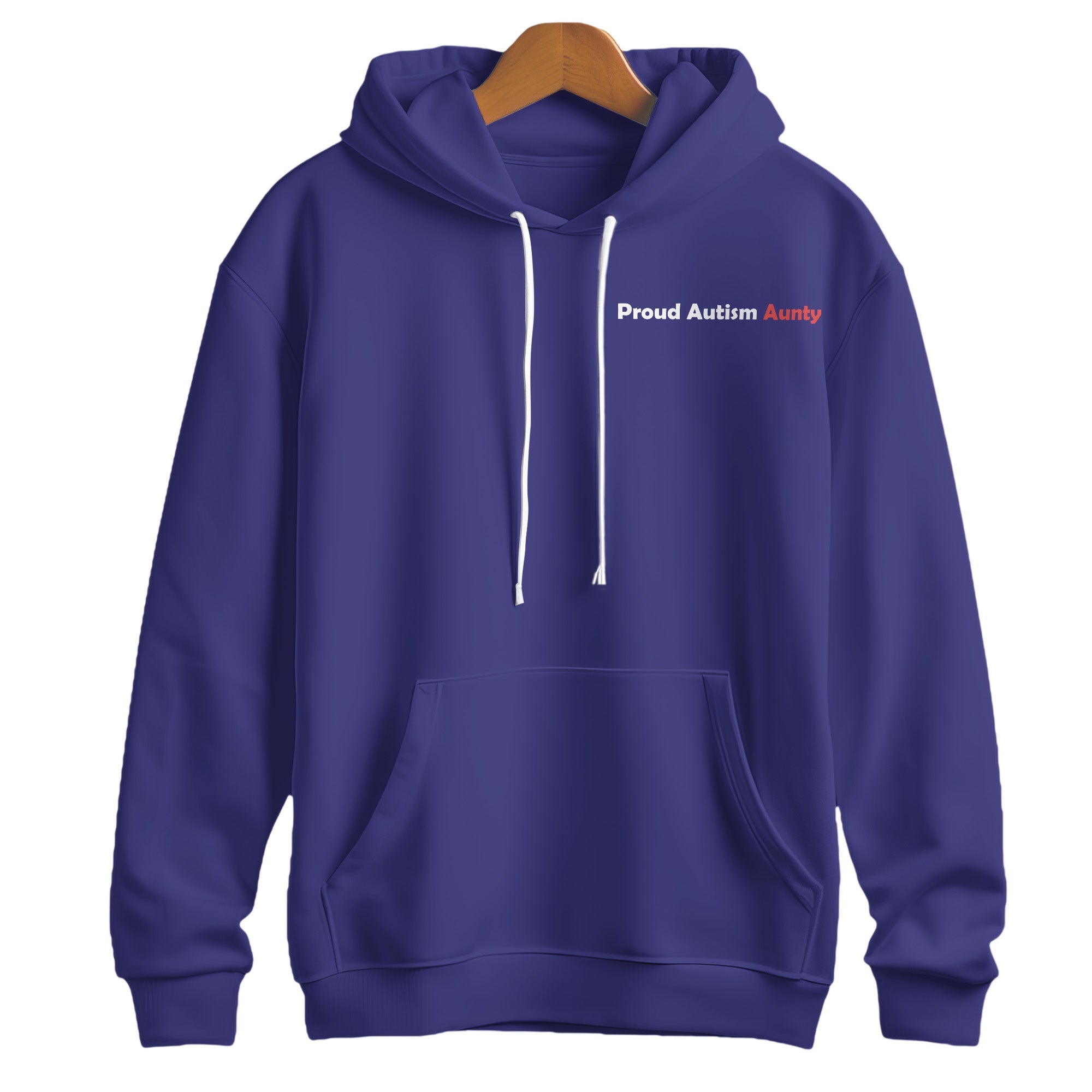 Proud Autism Aunty Pullover Hoodie – "My niece doesn’t need fixing" Advocacy Sweatshirt